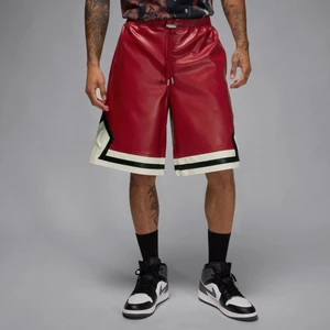 Męskie spodenki ze sztucznej skóry Air Jordan - Czerwony