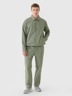 Męskie spodnie casual 4F 4FRSS24TTROM1327 - khaki