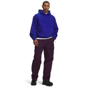 Męskie spodnie casual Under Armour UA Unstoppable Fleece Cold Weather - fioletowe