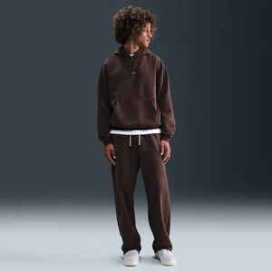 Męskie spodnie do koszykówki ze szczotkowanej dzianiny z luźnymi nogawkami Therma-FIT Nike Standard Issue - Brązowy