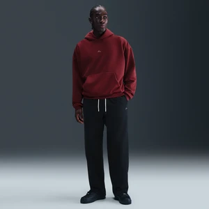Męskie spodnie do koszykówki ze szczotkowanej dzianiny z luźnymi nogawkami Therma-FIT Nike Standard Issue - Czerń