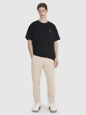 Męskie spodnie dresowe 4F 4FRSS25TTROM1447 - beżowe