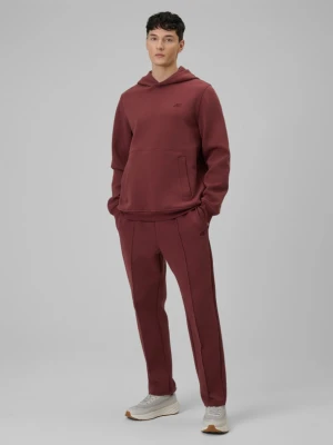 Męskie spodnie dresowe 4F 4FRSS26TTROM1856 - burgundowe