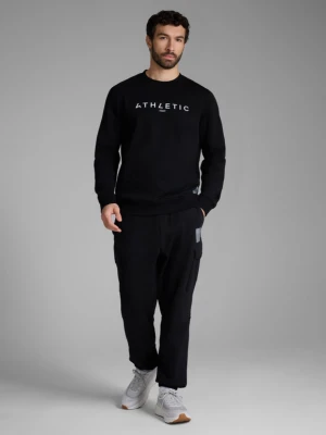 Męskie spodnie dresowe joggery 4F 4FRAW25TTROM1694 - czarne