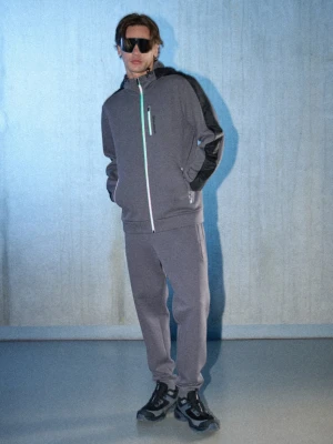 Męskie spodnie dresowe joggery 4F 4FRSS26TTROM1863 - szare