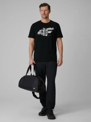 Męskie spodnie dresowe joggery 4F 4FRSS26TTROM1902 - czarne