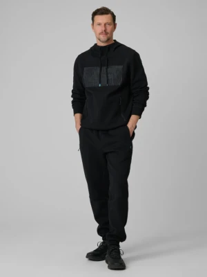 Męskie spodnie dresowe joggery 4F 4FRSS26TTROM1962 - czarne