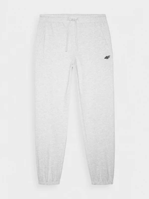 Męskie spodnie dresowe joggery 4F 4FWMM00TTROM1139 - szare