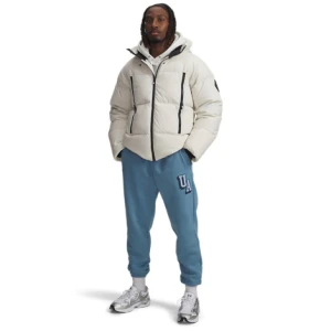 Męskie spodnie dresowe joggery Under Armour UA Icon Flc Graphic - niebieskie