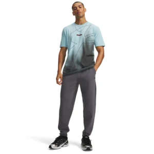 Męskie spodnie dresowe joggery Under Armour UA Unstoppable Flc Joggers - szare