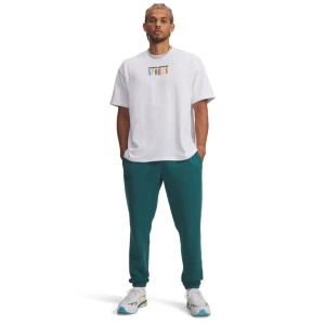 Męskie spodnie dresowe Under Armour UA Essential Fleece Jogger - zielone