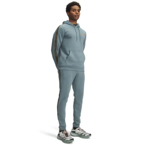 Męskie spodnie dresowe Under Armour UA Icon Fleece Jogger Taping - niebieskie