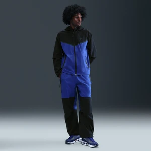 Męskie spodnie oversize z tkaniny Nike Tech - Niebieski