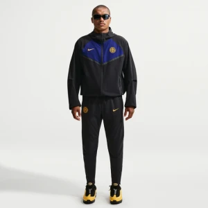 Męskie spodnie piłkarskie Nike Inter Mediolan City Side - Czerń