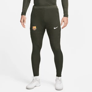 Męskie spodnie piłkarskie z dzianiny Nike Dri-FIT ADV FC Barcelona Strike Elite - Zieleń
