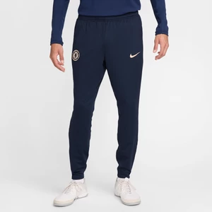 Męskie spodnie piłkarskie z dzianiny Nike Dri-FIT Chelsea F.C. Strike - Niebieski