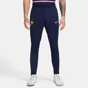 Męskie spodnie piłkarskie z dzianiny Nike Dri-FIT FFF Strike - Niebieski