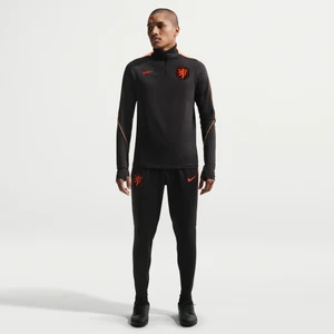 Męskie spodnie piłkarskie z dzianiny Nike Dri-FIT Holandia Strike - Czerń