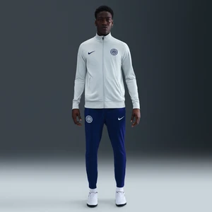 Męskie spodnie piłkarskie z dzianiny Nike Dri-FIT Inter Mediolan Strike - Niebieski