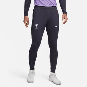 Męskie spodnie piłkarskie z dzianiny Nike Dri-FIT Liverpool F.C. Strike (wersja trzecia) - Szary