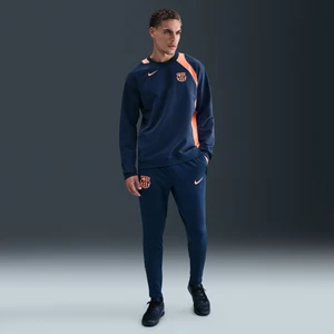 Męskie spodnie piłkarskie z dzianiny Nike Dri-FIT Total 90 FC Barcelona Strike (wersja trzecia) - Niebieski