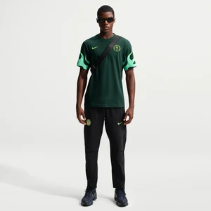 Męskie spodnie piłkarskie z tkaniny Nike Nigeria Tech - Czerń