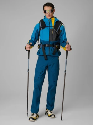 Męskie spodnie trekkingowe 4F 4FRSS26TFTRM1438 - granatowe