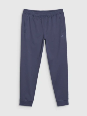 Męskie spodnie treningowe 4F 4FWSS25TFTRM0835 - granatowe