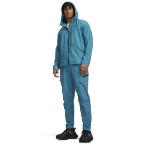 Męskie spodnie treningowe cargo UA Unstoppable Cargo Pant - niebieskie UNDER ARMOUR