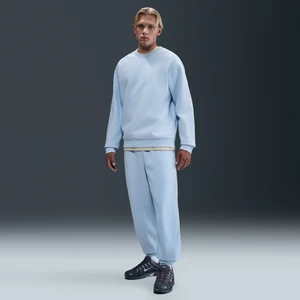 Męskie spodnie z dzianiny ze ściągaczami Nike Solo Swoosh - Niebieski