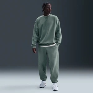 Męskie spodnie z dzianiny ze ściągaczami Nike Solo Swoosh - Szary