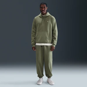 Męskie spodnie z dzianiny ze ściągaczami Nike Solo Swoosh - Zieleń
