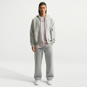 Męskie spodnie z elastycznym sznurkiem Nike Solo Fleece - Szary