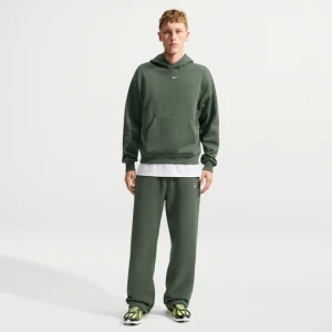 Męskie spodnie z elastycznym sznurkiem Nike Solo Fleece - Zieleń