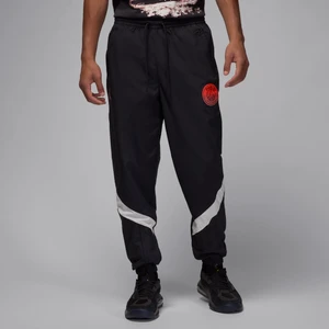 Męskie spodnie z tkaniny Paris Saint-Germain - Czerń Nike