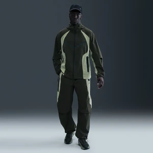 Męskie spodnie z tkaniny w kontrastowych kolorach o oversizowym kroju Dri-FIT Nike Tech - Zieleń