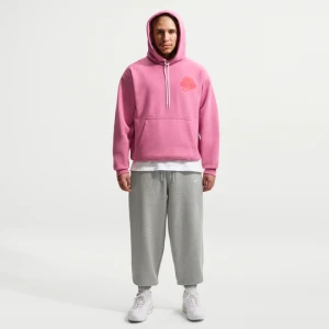 Męskie spodnie ze ściągaczem Nike Solo Fleece - Szary