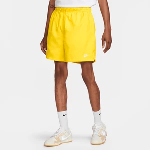 Męskie swobodne spodenki z tkaniny Nike Club - Żółty