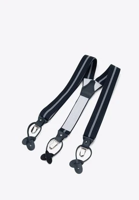 Męskie szelki do spodni granatowo-białe Wittchen