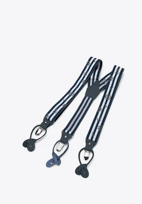 Męskie szelki do spodni granatowo-brązowe Wittchen