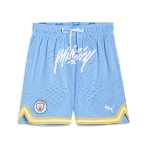 Męskie szorty do koszykówki PUMA HOOPS x MANCHESTER CITY, Odzież, Niebieski,