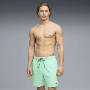 Męskie szorty pływackie o śCzerwonyniej długości PUMA Swim, Odzież, Zielony,