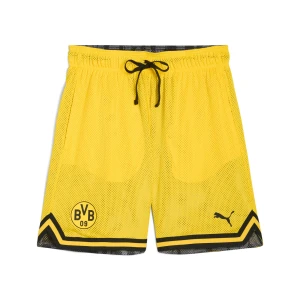 Męskie szorty PUMA HOOPS × Borussia Dortmund, Odzież, Żółty,