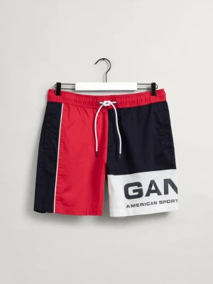 Zdjęcie produktu Męskie Szorty W Bloki Kolorystyczne z Motywem Retro Shield GANT