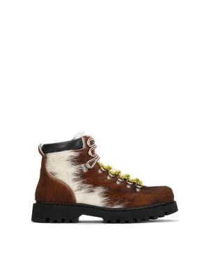 Męskie trzewiki z naturalnym włosiem - Mystery Box Kazar