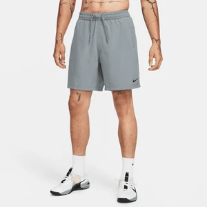 Męskie uniwersalne spodenki bez podszewki Dri-FIT Nike Form 18 cm - Szary
