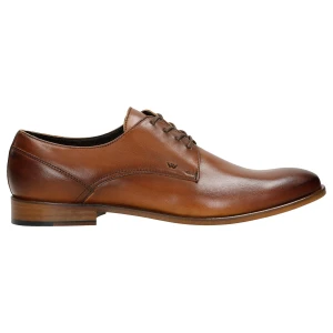 Wizytowe półbuty męskie w kolorze jasnego brazu 7030-53 Wojas