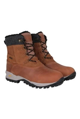 Męskie wodoodporne buty śnieżne Tallin Extreme z podeszwą Vibram - Light Brown Mountain Warehouse