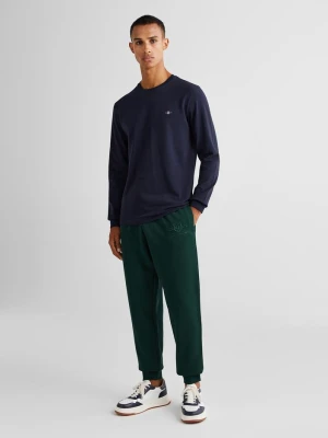 Spodnie dresowe z tarczą w kolorze tła GANT