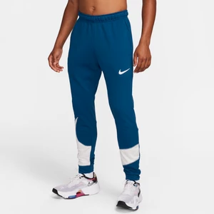 Męskie zwężane spodnie do fitnessu Nike Dri-FIT - Niebieski